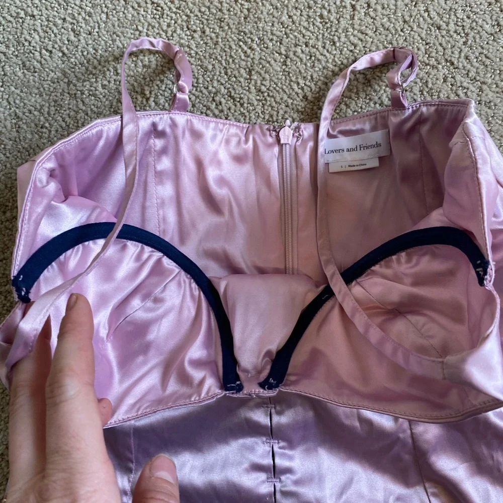Lovers and Friends Revolve Ramona bustier dress light pink small - Picture 5 of 8